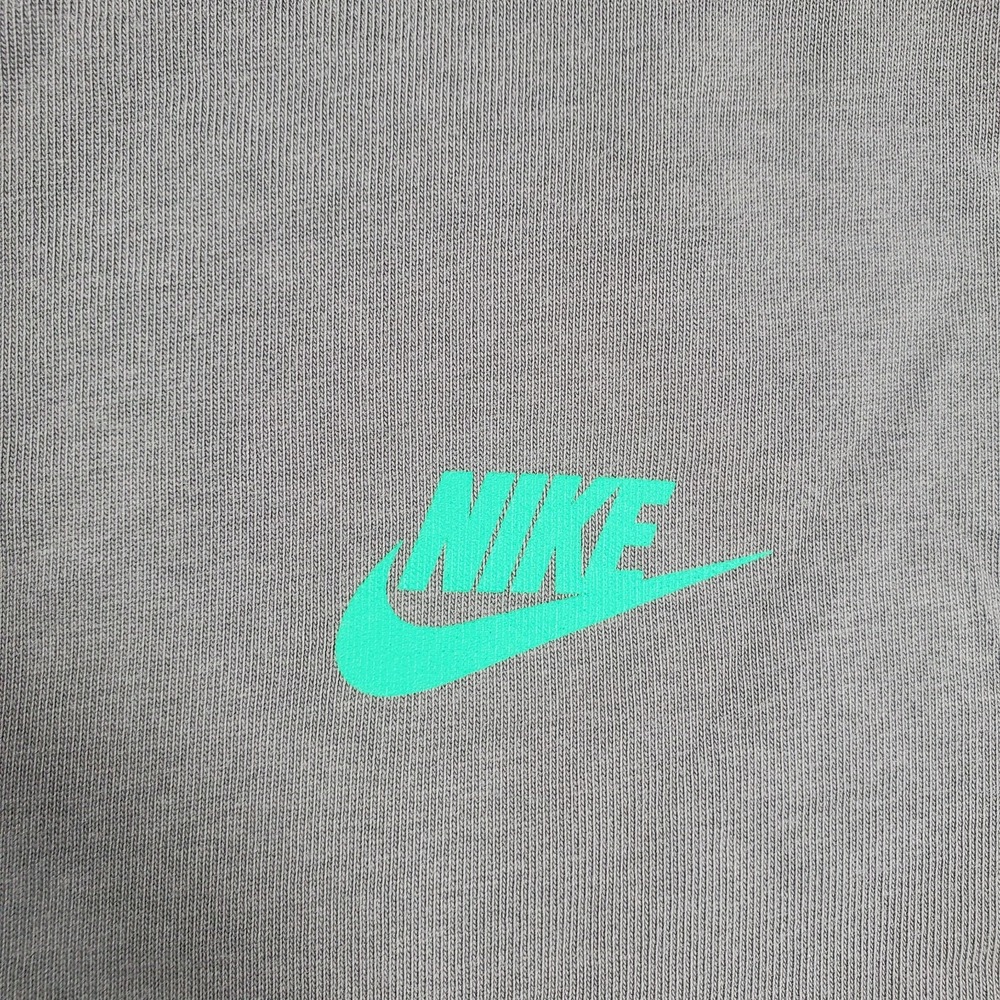 2013 Nike Long‎ Sleeve T shirt Grey Embroidered Swoosh Men's Large - Picture 8 of 16